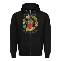 Black just a girl who loves chicken with sunflowers and gemstone Zipper Hoodie - texasbilliewilder