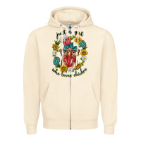 Sandshell just a girl who loves chicken with sunflowers and gemstone Zipper Hoodie - texasbilliewilder
