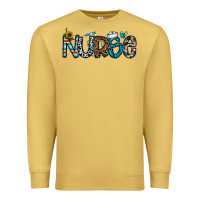 Antique Gold nurse Premium Sweatshirt - CowhideDigitalArt