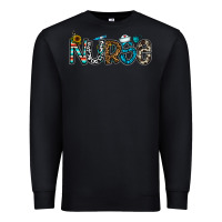 Black nurse Premium Sweatshirt - CowhideDigitalArt