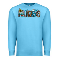Ocean Blue nurse Premium Sweatshirt - CowhideDigitalArt