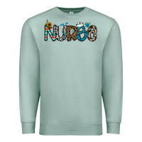 Seafoam nurse Premium Sweatshirt - CowhideDigitalArt