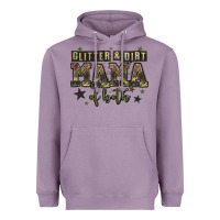 Lavender glitter and dirt mama of both Heavyweight Hoodie - Zillion Design Studio