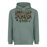 Sage glitter and dirt mama of both Heavyweight Hoodie - Zillion Design Studio