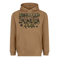 Toasted Coconut glitter and dirt mama of both Heavyweight Hoodie - Zillion Design Studio