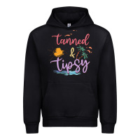 Black tanned and tipsy Urban Hoodie - MaliasSmallBusiness