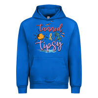 Cobalt tanned and tipsy Urban Hoodie - MaliasSmallBusiness