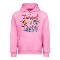 Fuchsia Pink tanned and tipsy Urban Hoodie - MaliasSmallBusiness