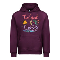 Mauve Wine tanned and tipsy Urban Hoodie - MaliasSmallBusiness