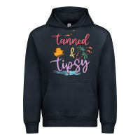 Navy tanned and tipsy Urban Hoodie - MaliasSmallBusiness