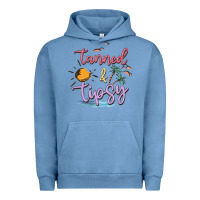 Pigment Pebble Blue tanned and tipsy Urban Hoodie - MaliasSmallBusiness