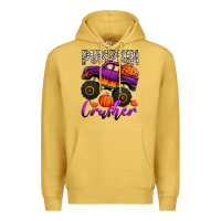 Antique Gold pumpkin crusher monster truck Premium Hoodie - Jasminsmagicworld