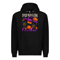 Black pumpkin crusher monster truck Premium Hoodie - Jasminsmagicworld