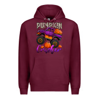 Burgundy pumpkin crusher monster truck Premium Hoodie - Jasminsmagicworld