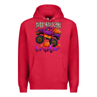 Cardinal pumpkin crusher monster truck Premium Hoodie - Jasminsmagicworld