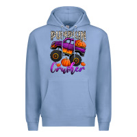 Colony Blue pumpkin crusher monster truck Premium Hoodie - Jasminsmagicworld