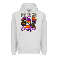 Dove Grey pumpkin crusher monster truck Premium Hoodie - Jasminsmagicworld