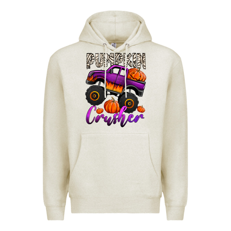 Pumpkin Crusher Monster Truck Premium Hoodie by Jasminsmagicworld | Teevron