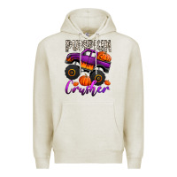 Oatmeal Heather pumpkin crusher monster truck Premium Hoodie - Jasminsmagicworld