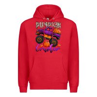 Red pumpkin crusher monster truck Premium Hoodie - Jasminsmagicworld