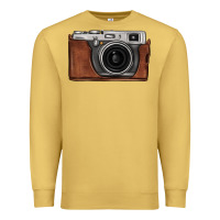 Antique Gold vintage camera Premium Sweatshirt - FaDigitalArtStudio