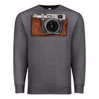 Charcoal Heather vintage camera Premium Sweatshirt - FaDigitalArtStudio