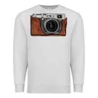 Dove Grey vintage camera Premium Sweatshirt - FaDigitalArtStudio
