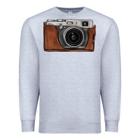 Heather Grey vintage camera Premium Sweatshirt - FaDigitalArtStudio