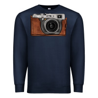 Navy vintage camera Premium Sweatshirt - FaDigitalArtStudio