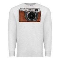 Oatmeal Heather vintage camera Premium Sweatshirt - FaDigitalArtStudio
