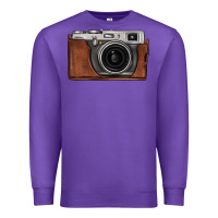 Purple vintage camera Premium Sweatshirt - FaDigitalArtStudio