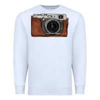 White vintage camera Premium Sweatshirt - FaDigitalArtStudio