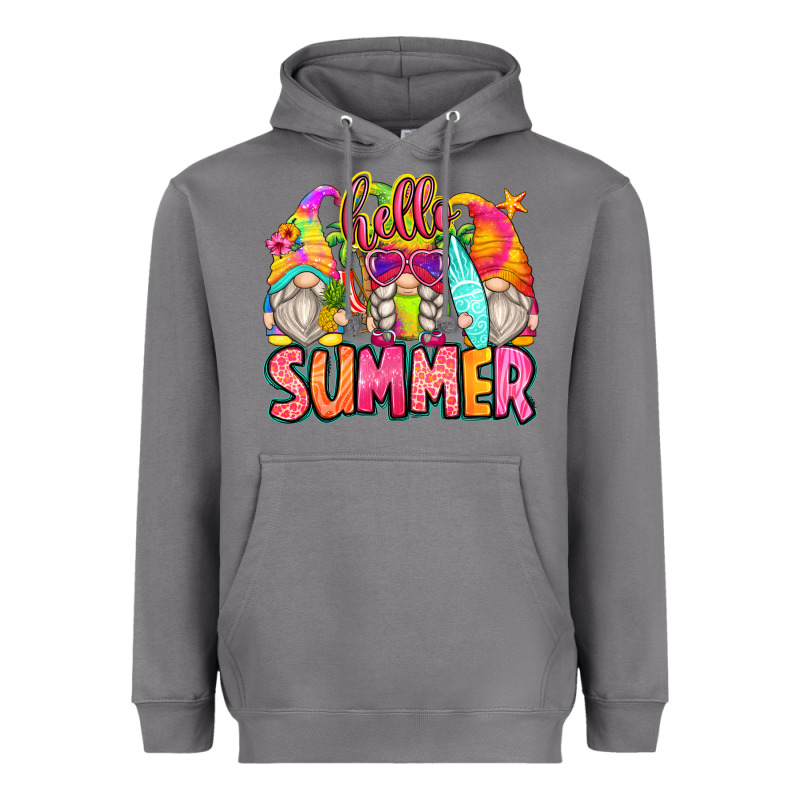 Hello Summer Gnomes Heavyweight Hoodie by Zillion Design Studio | Teevron