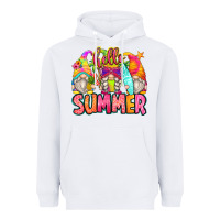 White hello summer gnomes Heavyweight Hoodie - Zillion Design Studio