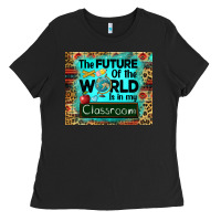 Black the future of the world is in my classroom mousepad Ladies Tee - BarkalooDesign