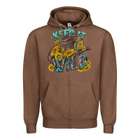Chestnut keep it wild tbw Zipper Hoodie - texasbilliewilder