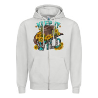 Dove Grey keep it wild tbw Zipper Hoodie - texasbilliewilder