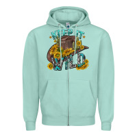 Seafoam keep it wild tbw Zipper Hoodie - texasbilliewilder