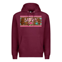 Burgundy western nurse love  caduceus and arrow license plate template Premium Hoodie - BarkalooDesign