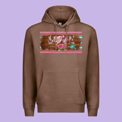 Western Nurse Love  Caduceus And Arrow License Plate Template Premium Hoodie Designed By Barkaloodesign