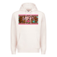 Pale Pink western nurse love  caduceus and arrow license plate template Premium Hoodie - BarkalooDesign