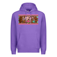 Purple western nurse love  caduceus and arrow license plate template Premium Hoodie - BarkalooDesign