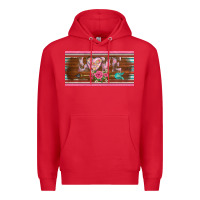 Red western nurse love  caduceus and arrow license plate template Premium Hoodie - BarkalooDesign