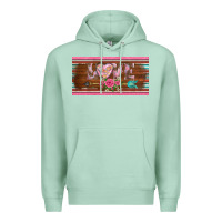Seafoam western nurse love  caduceus and arrow license plate template Premium Hoodie - BarkalooDesign