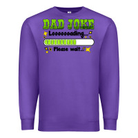 Purple dad joke loading please wait Premium Sweatshirt - HRA Design Shop
