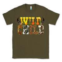 Army Green Western wild child Classic Tee - texasbilliewilder