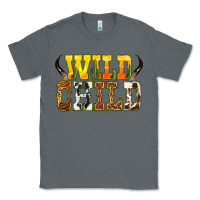 Charcoal Heather Western wild child Classic Tee - texasbilliewilder