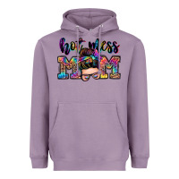 Lavender hot mess mom messy bun Heavyweight Hoodie - Zillion Design Studio