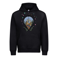 Black compass with mountain Urban Hoodie - MaliasSmallBusiness