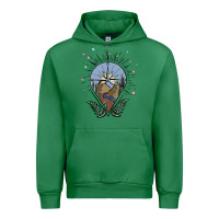 Emerald compass with mountain Urban Hoodie - MaliasSmallBusiness